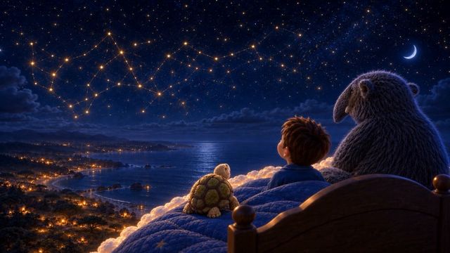 Worries turned into stars.