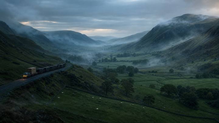 Shot 1, Valley Transport · Extreme wide