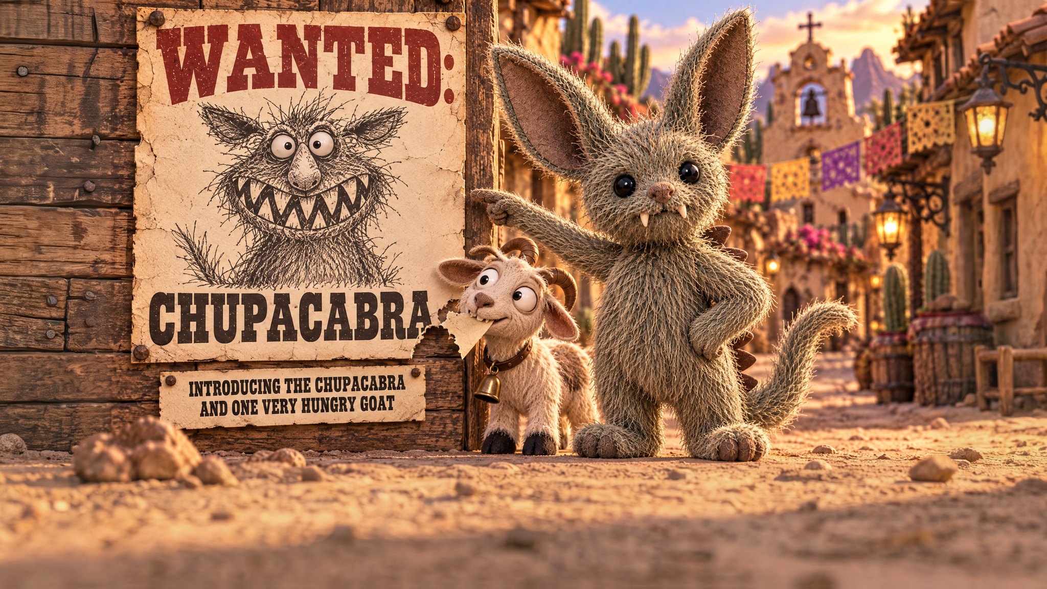 Wanted: Chupacabra. Introducing the Chupacabra and one very hungry goat.